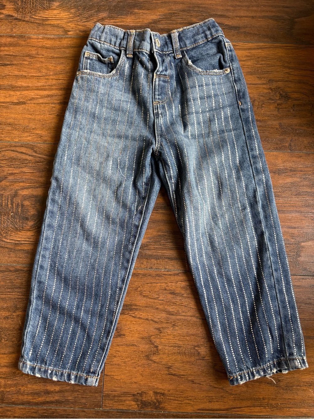 Zara Girls Sparkle Detail Denim Jeans Size 3–4Y